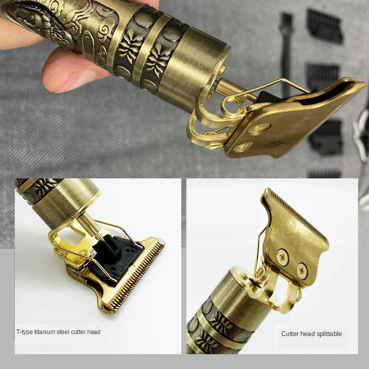 T9 Electric Hair Clipper – 0mm Beard & Body Trimmer for Men