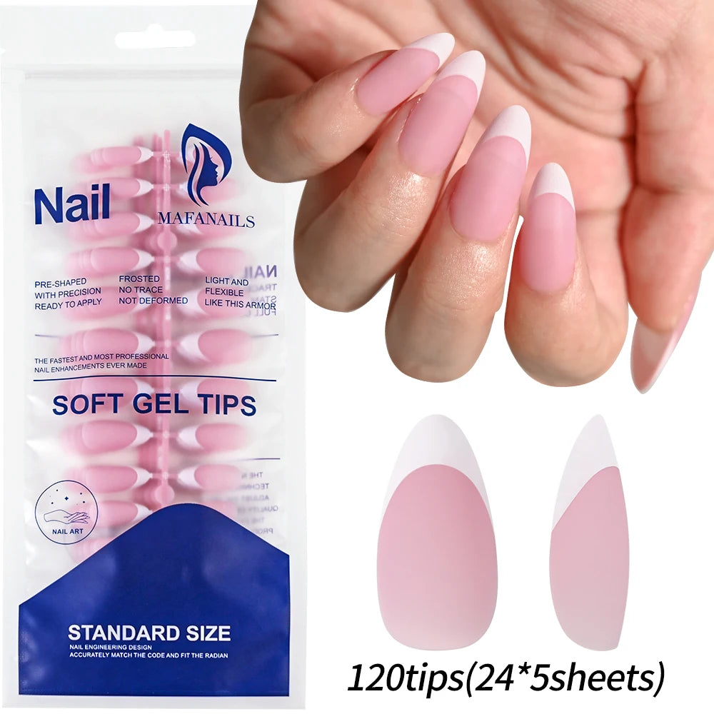 240/120pcs Colorful Short Square Press-On Nails