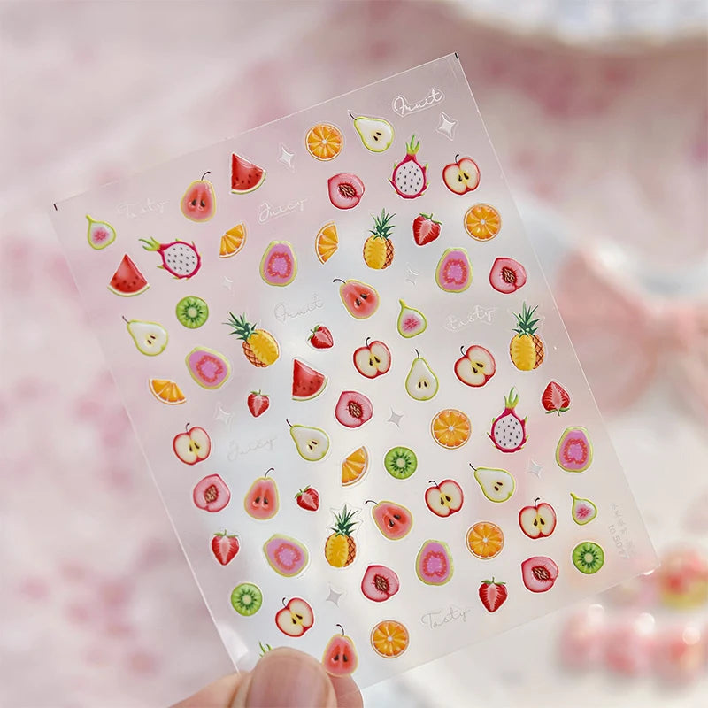 3D Jelly Flower Butterfly Nail Art Stickers T-4204