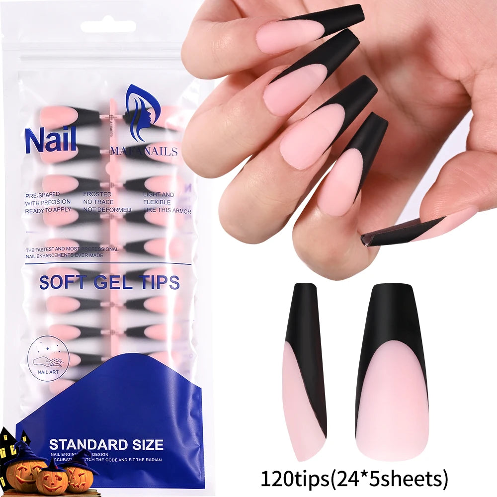 240/120pcs Colorful Short Square Press-On Nails