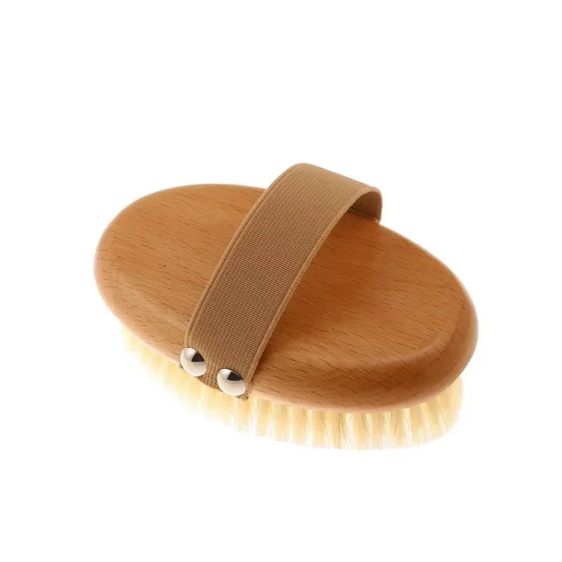 Natural Boar Bristle Bamboo Body Brush