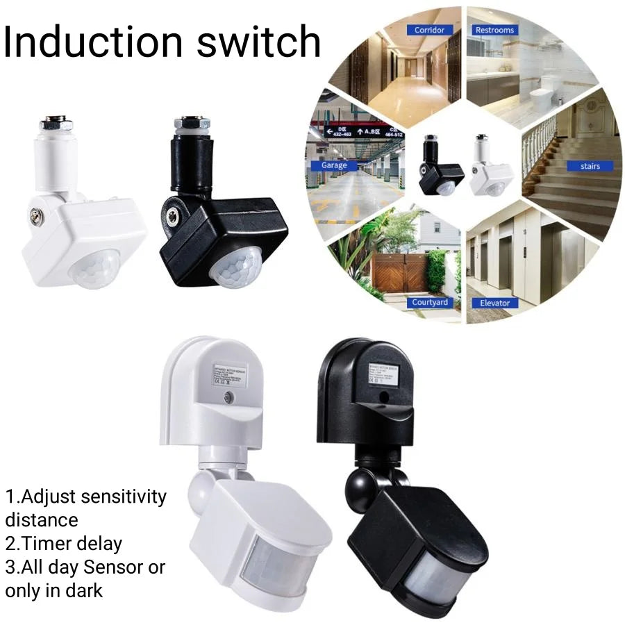Smart PIR Motion Sensor Switch – Infrared Auto On/Off Light Control (110V/220V