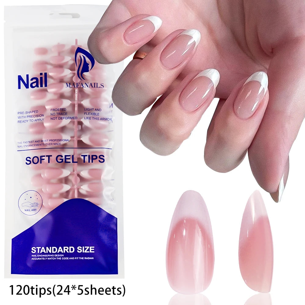 240/120pcs Colorful Short Square Press-On Nails