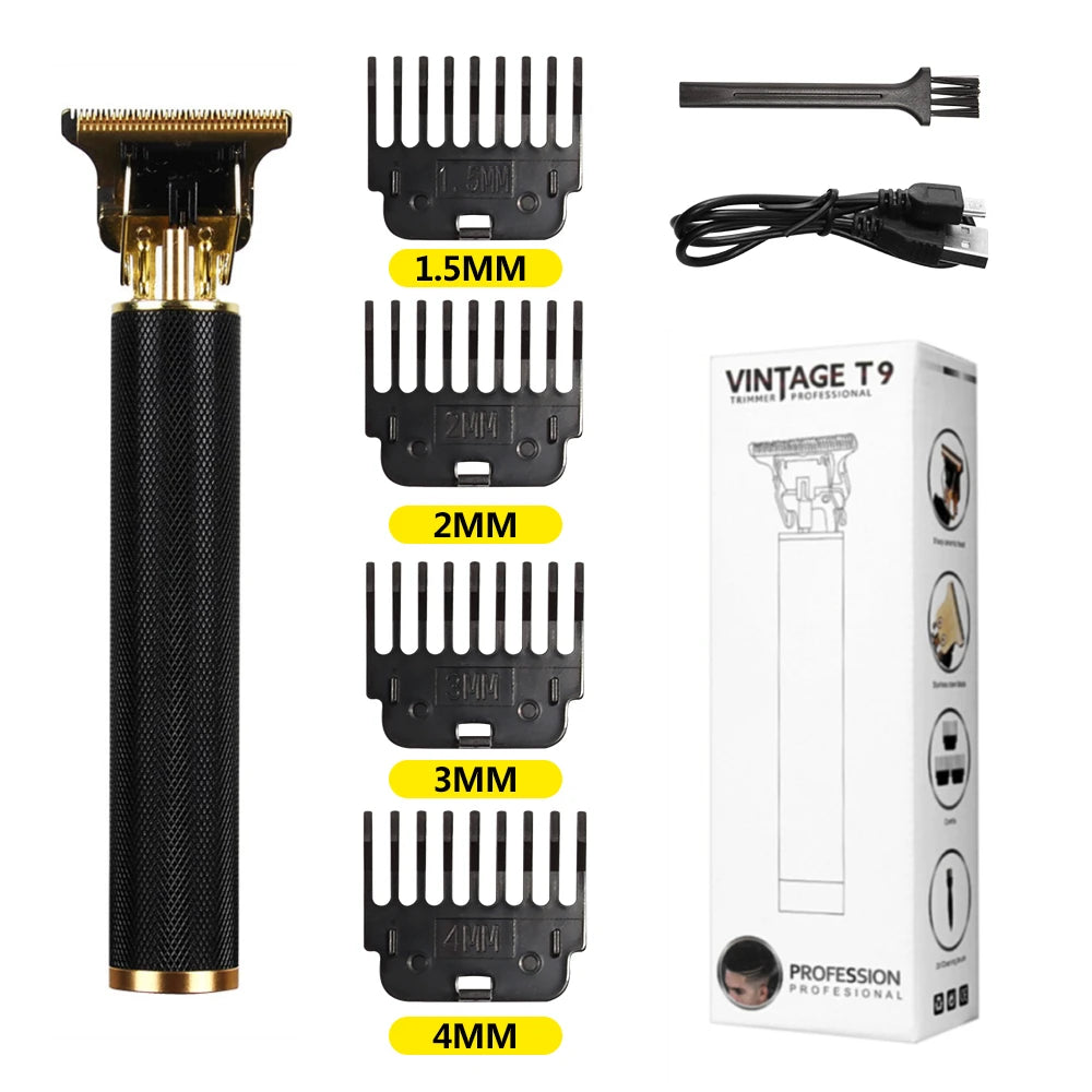 T9 LCD Electric Hair Trimmer – Precision Carving & Shaving Clipper for Men