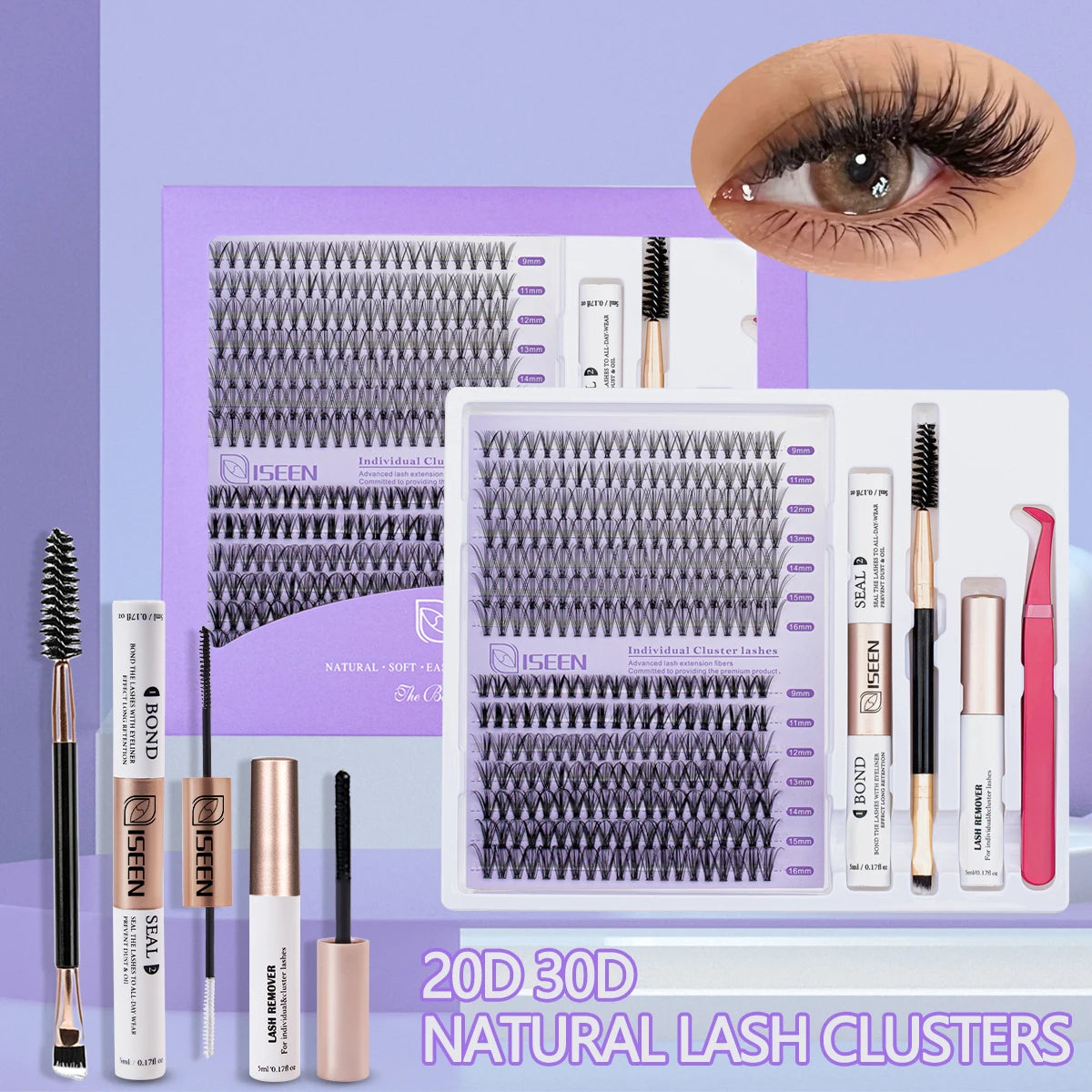 DIY Lash Extension Kit with Clusters & Tools