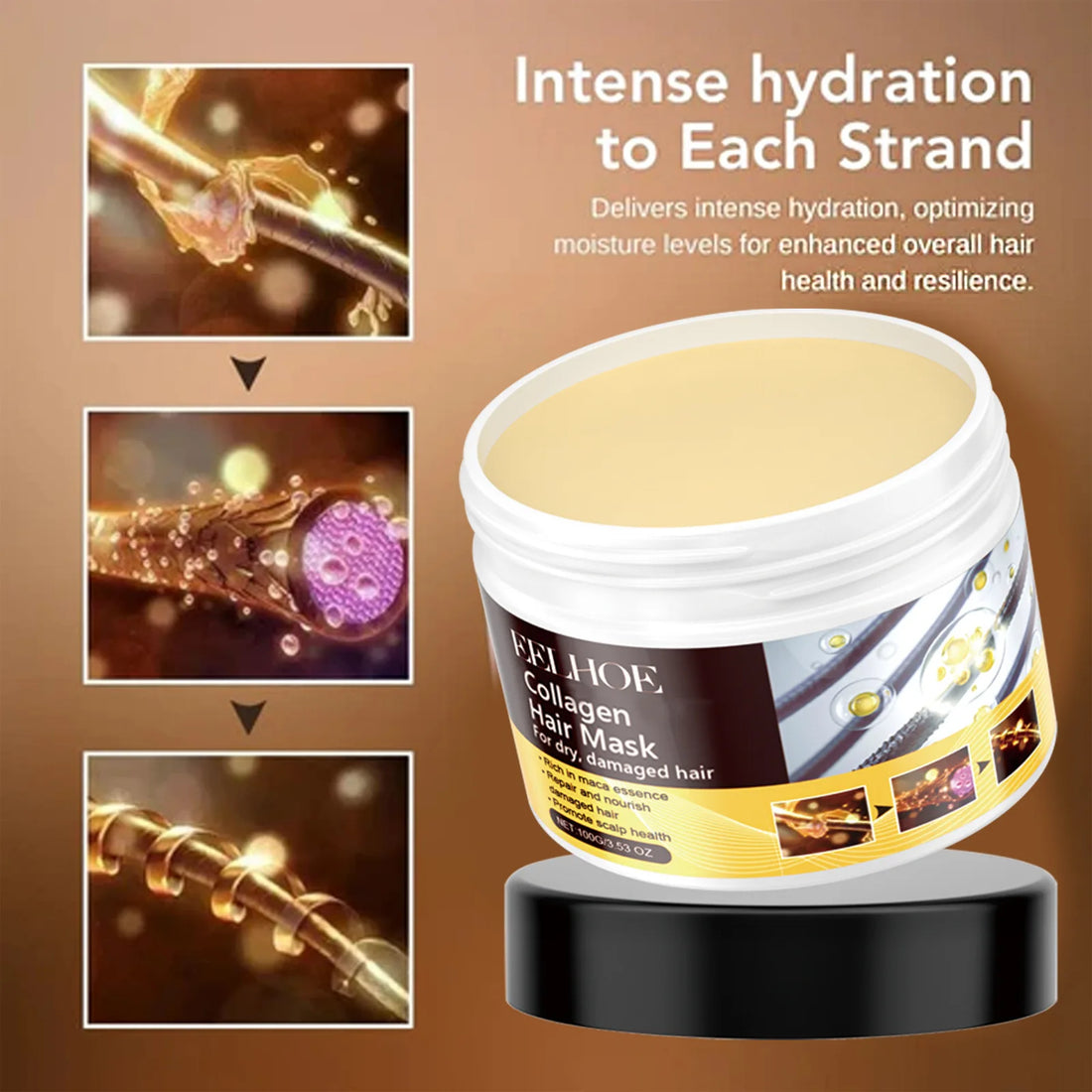 Collagen Deep Conditioning Hair Mask – 100g Moisturizing Repair Treatment
