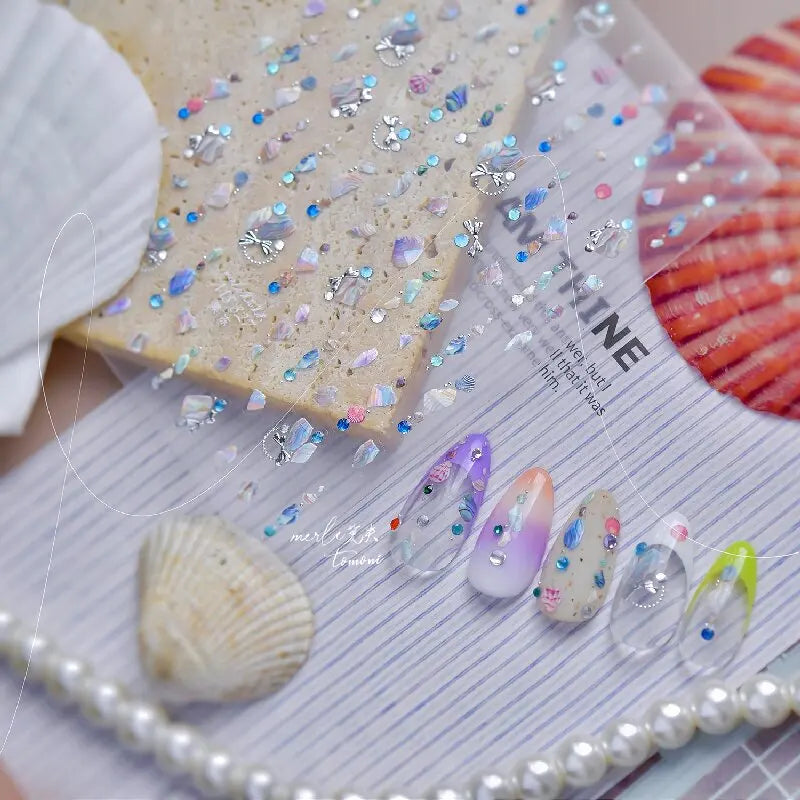 3D Jelly Flower Butterfly Nail Art Stickers T-4204