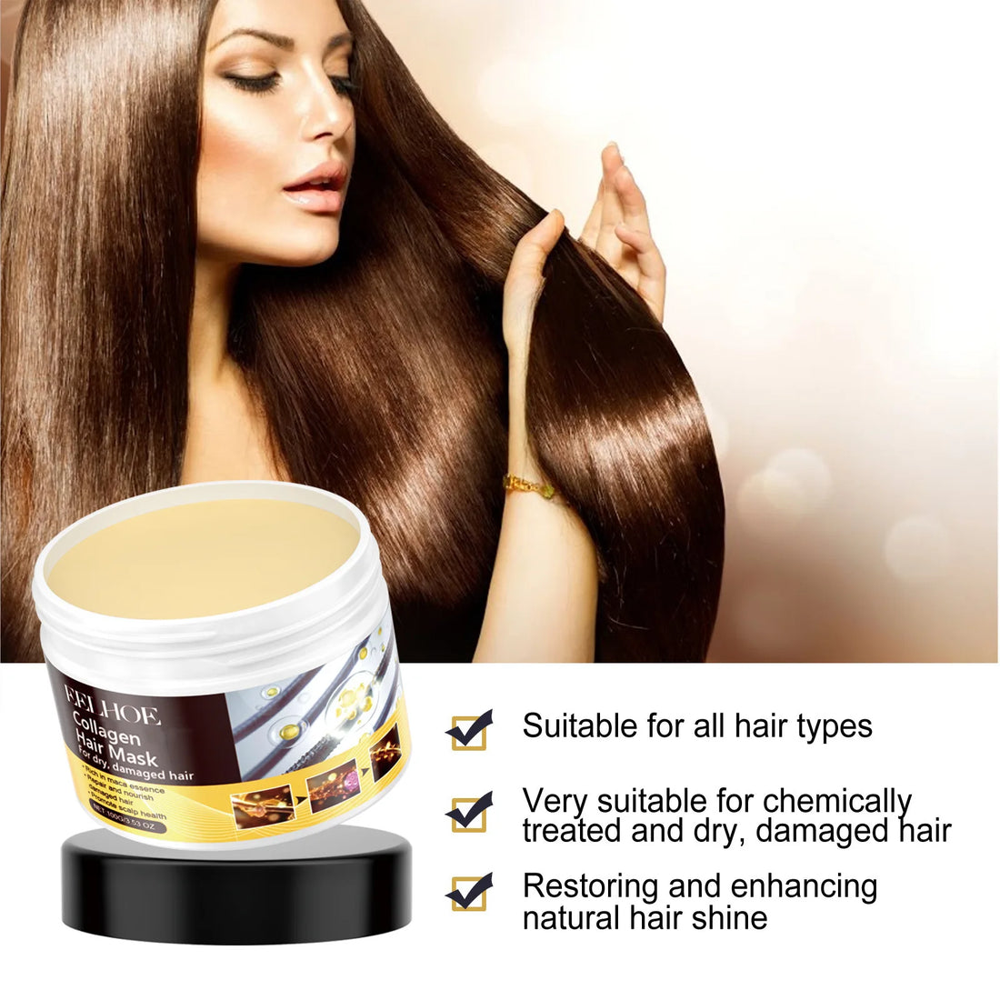 Collagen Deep Conditioning Hair Mask – 100g Moisturizing Repair Treatment