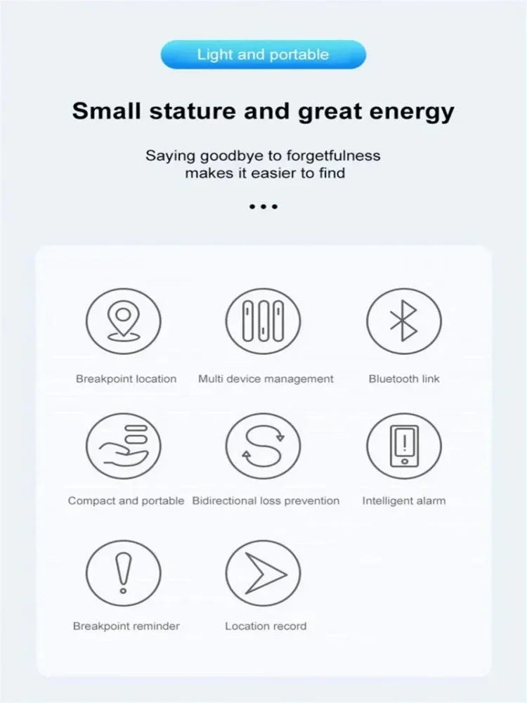 Xiaomi Mini GPS Tracker – Smart Bluetooth Locator with FindMy App for Kids, Pets & Bags