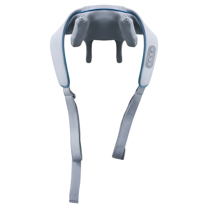 6D Neck & Shoulder Massage Shawl – Heated Kneading Wearable Massager