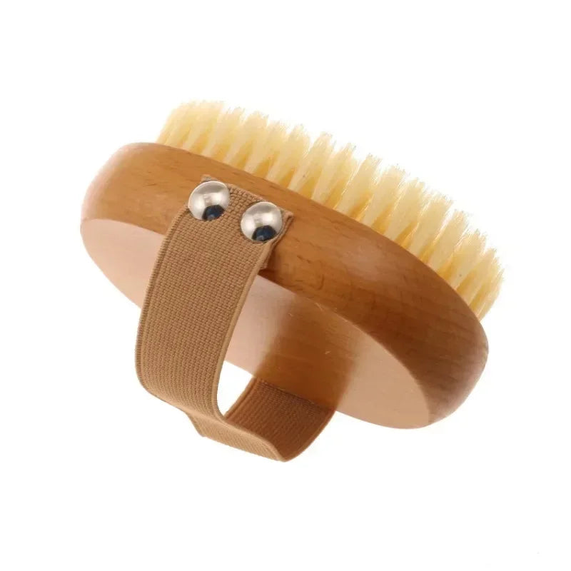 Natural Boar Bristle Bamboo Body Brush