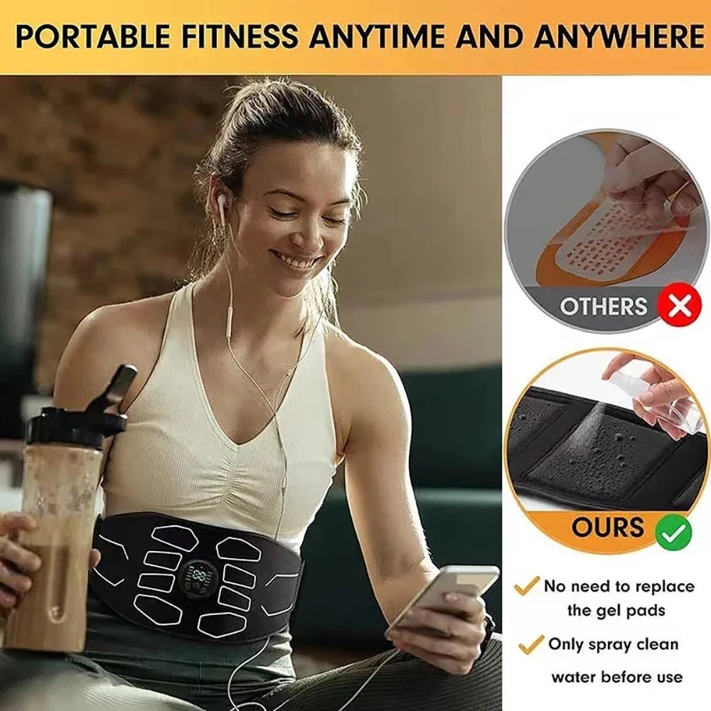 Smart EMS Abdominal Muscle Stimulator Belt