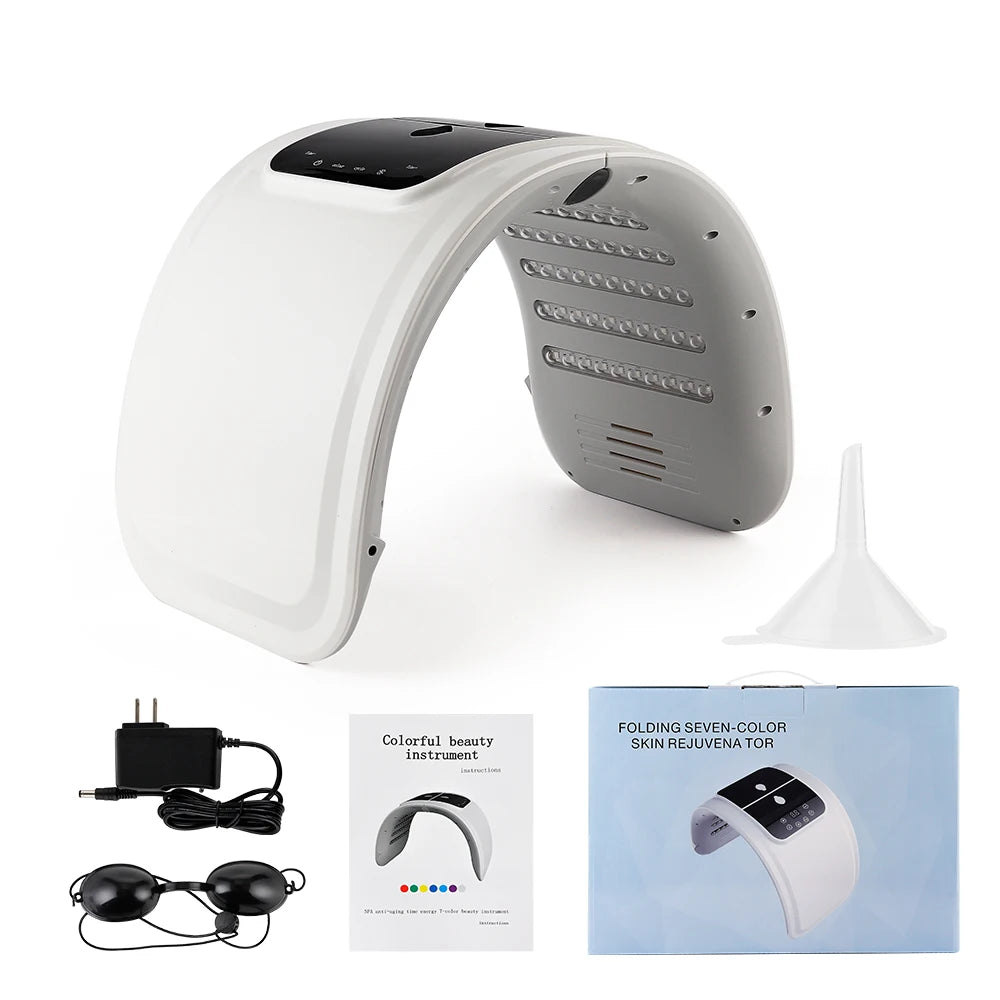 Foreverlily LED Face Mask PDT Machine – 7-Color Photon Therapy with Nano Spray
