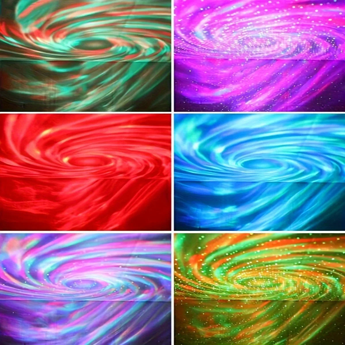 Northern Lights Starry Sky Projector – LED Night Light with Remote & USB