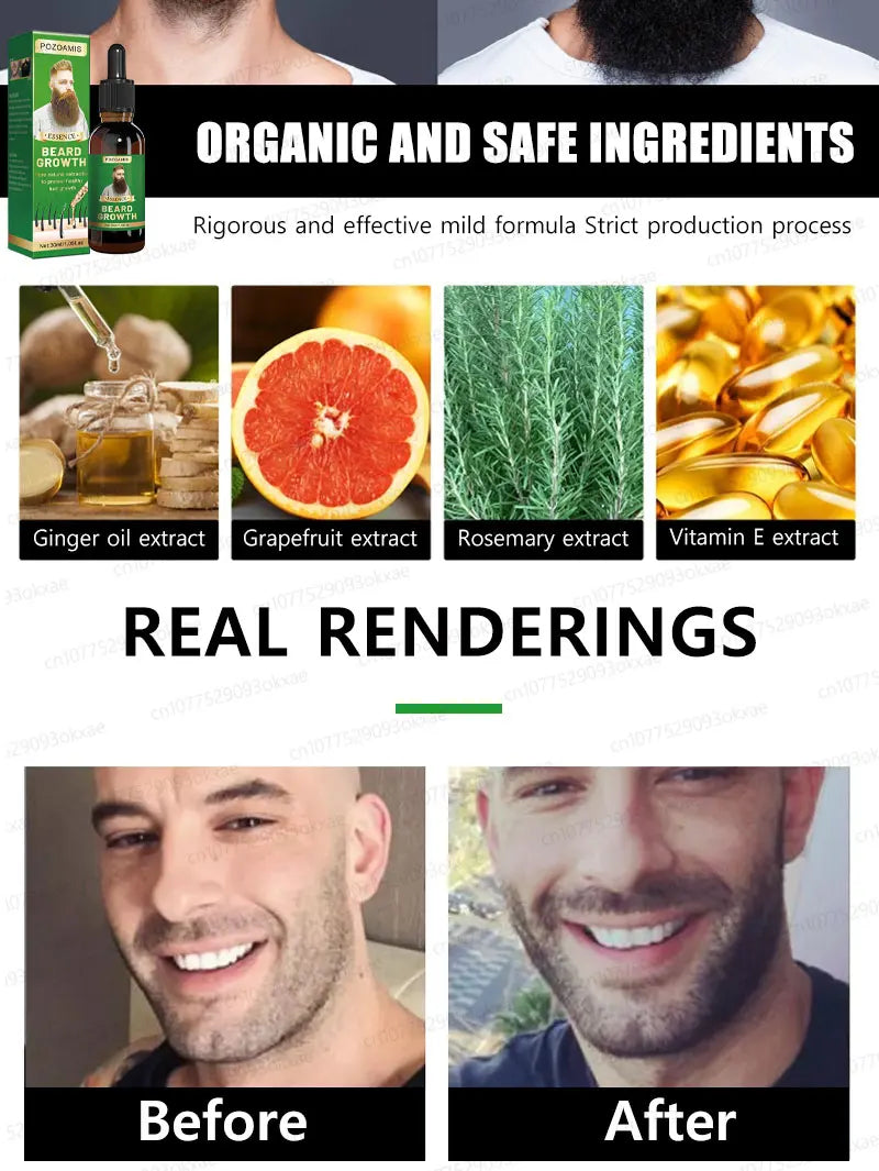 2025 Beard & Hair Growth Essence