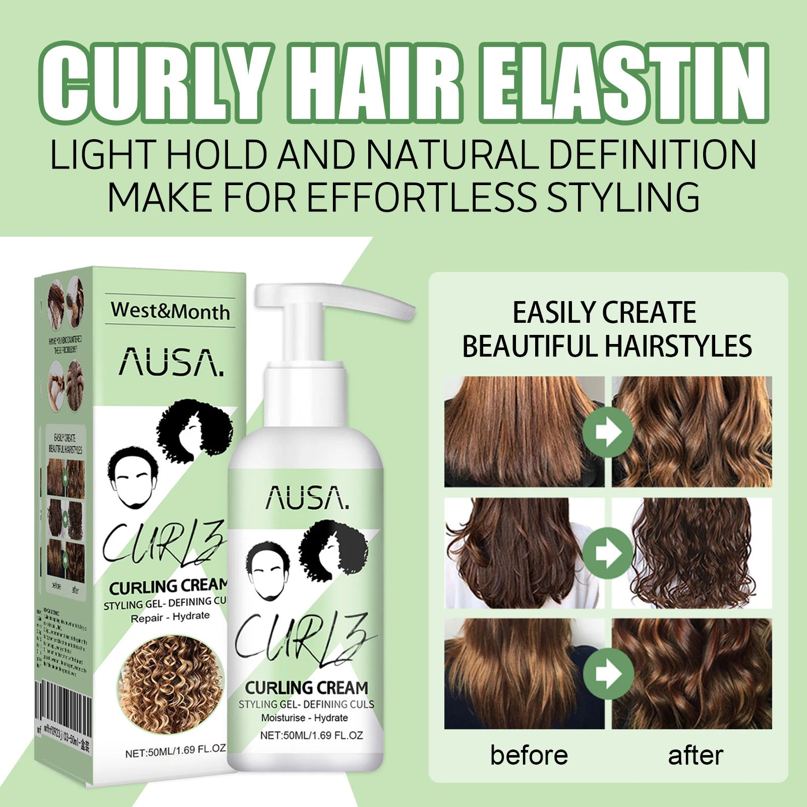 Keratin Curl Defining Hair Cream