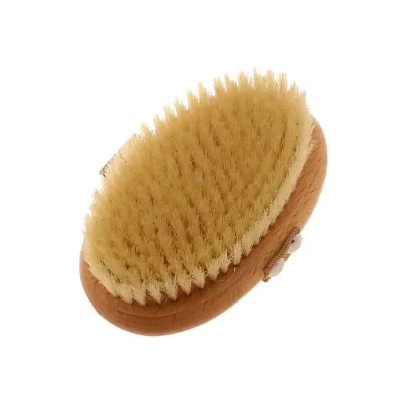 Natural Boar Bristle Bamboo Body Brush