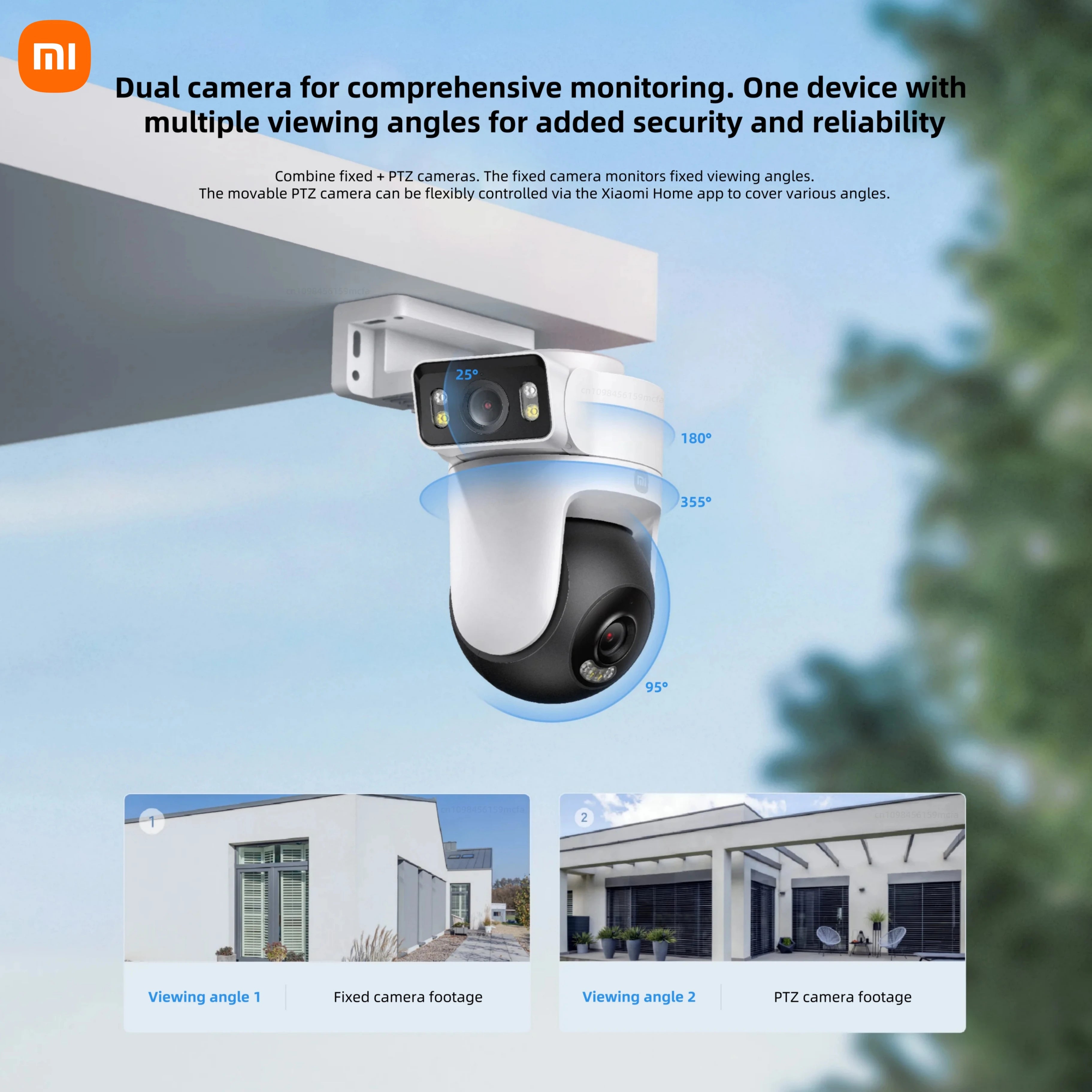 Xiaomi Outdoor CW500 Dual Camera – IP66 Smart CCTV with AI Detection & Night Visione