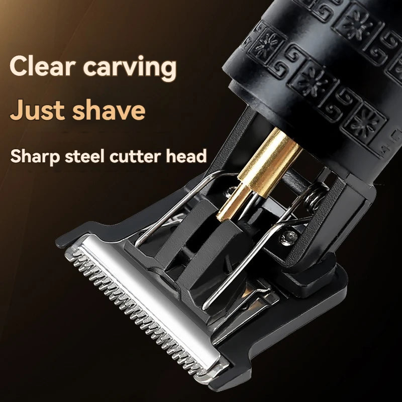 T9 Electric Hair Clipper – 0mm Beard & Body Trimmer for Men