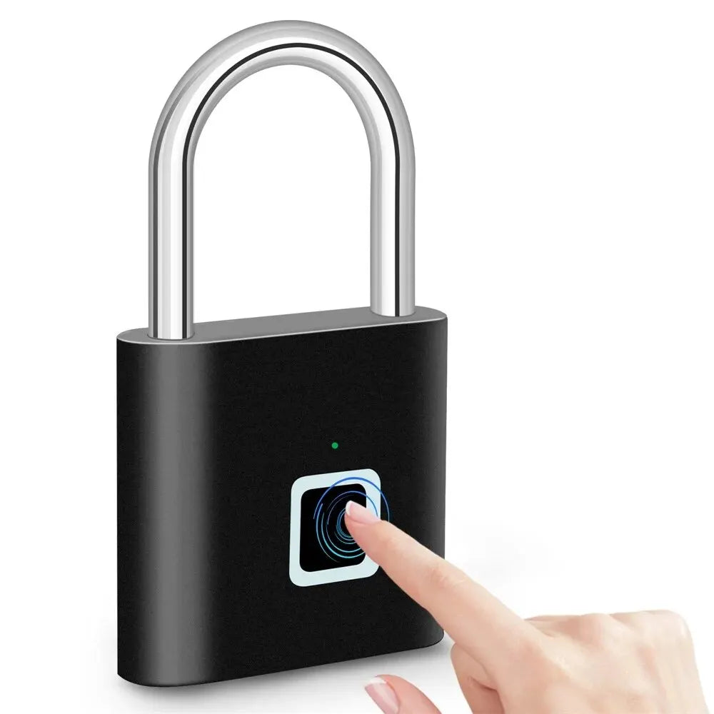 KERUI Smart Fingerprint Padlock – USB Rechargeable Waterproof Anti-Theft Lock