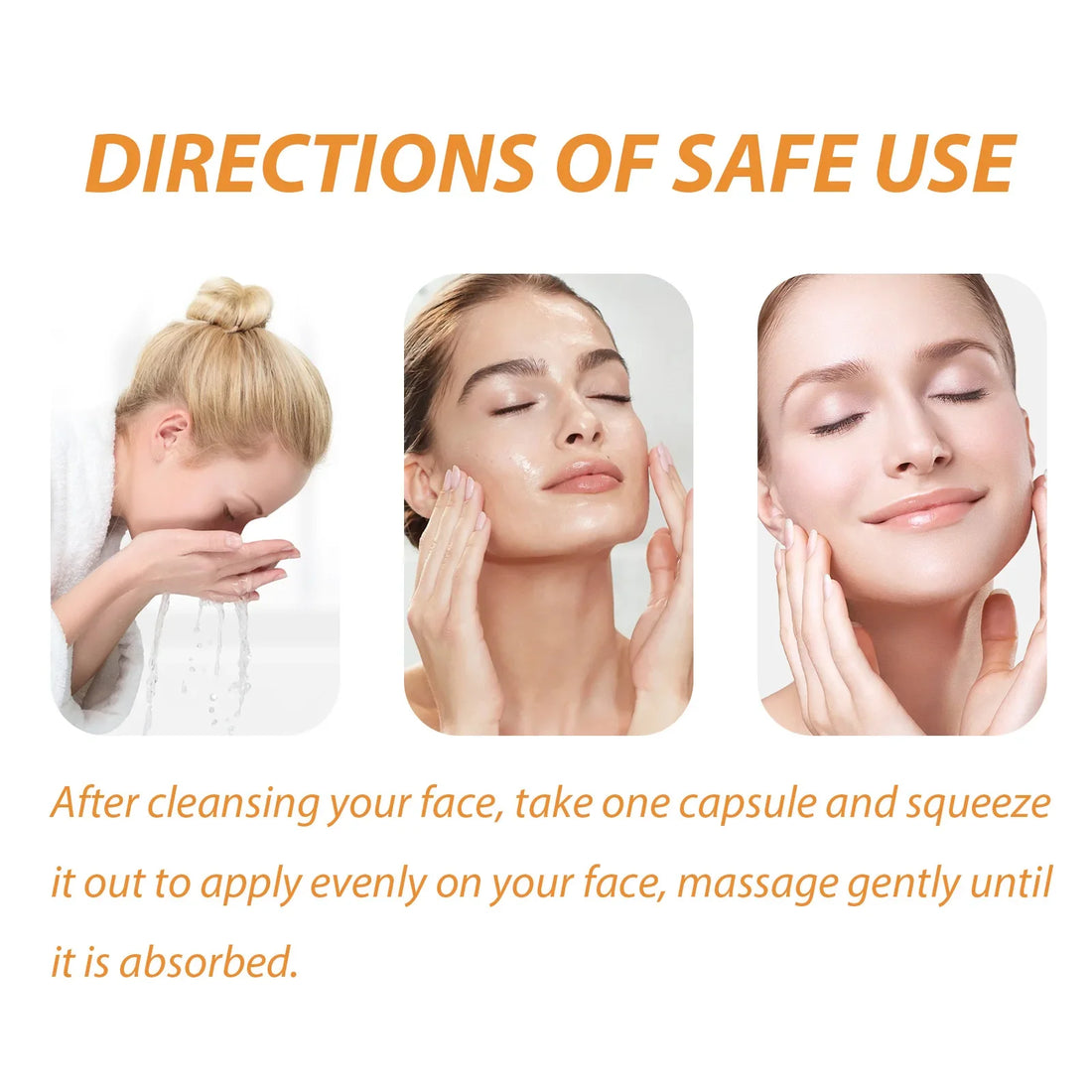 50Pcs Collagen Face Serum Capsules