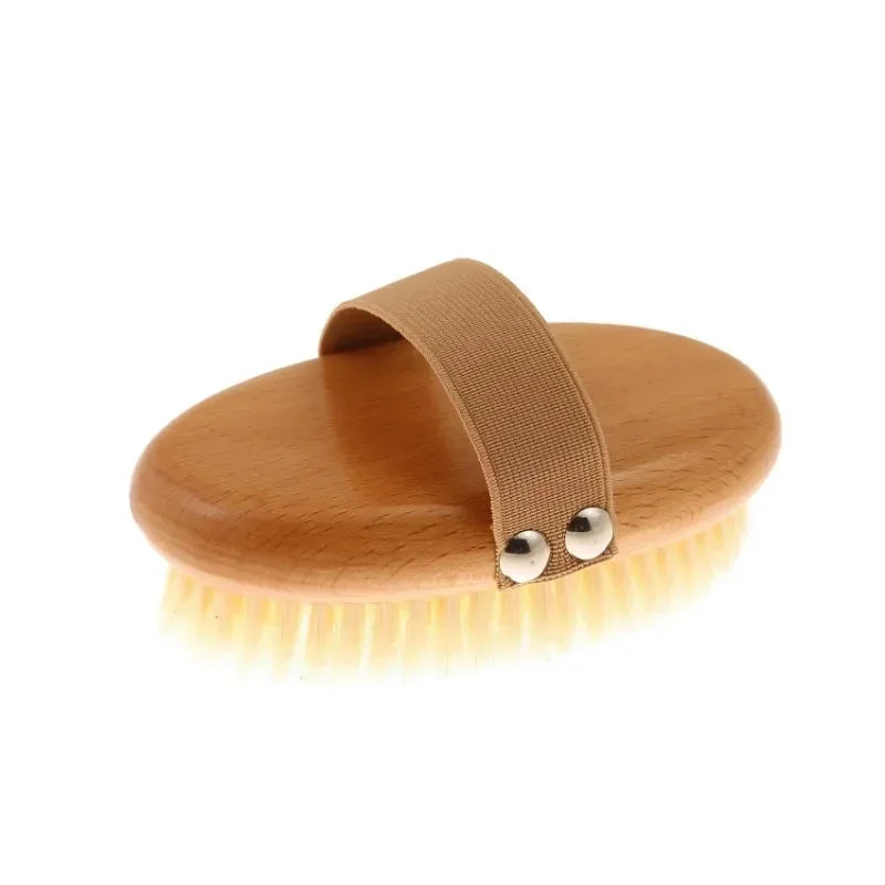 Natural Boar Bristle Bamboo Body Brush