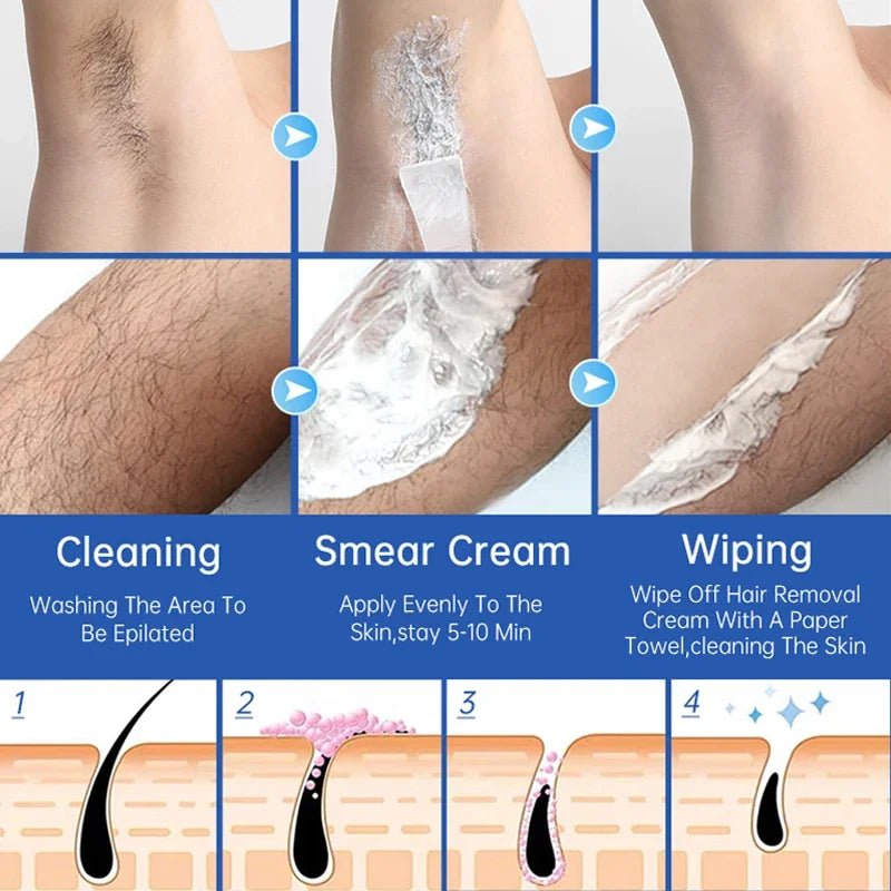 Permanent Hair Removal Cream for Men & Women