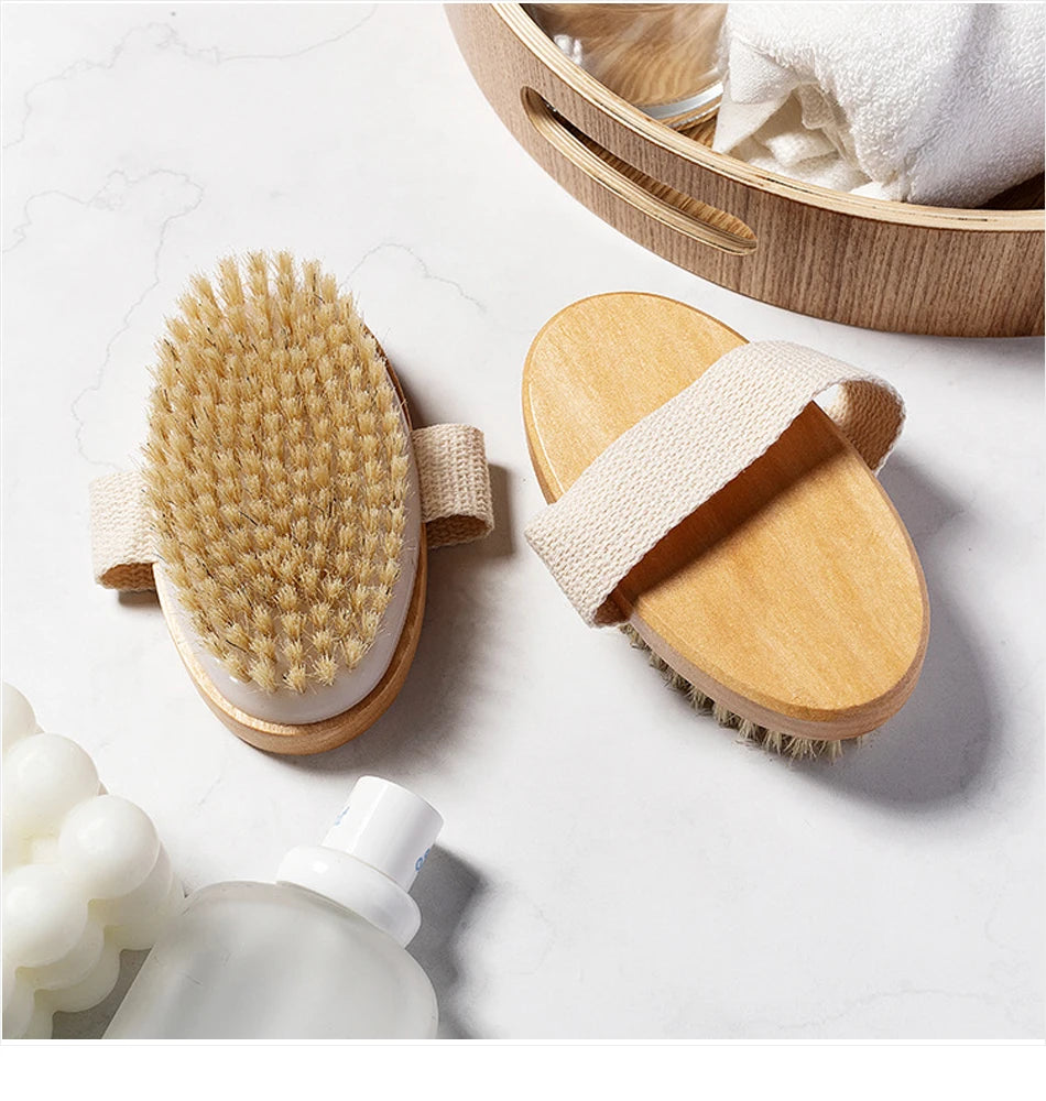 Exfoliating Wooden Body Massage Brush