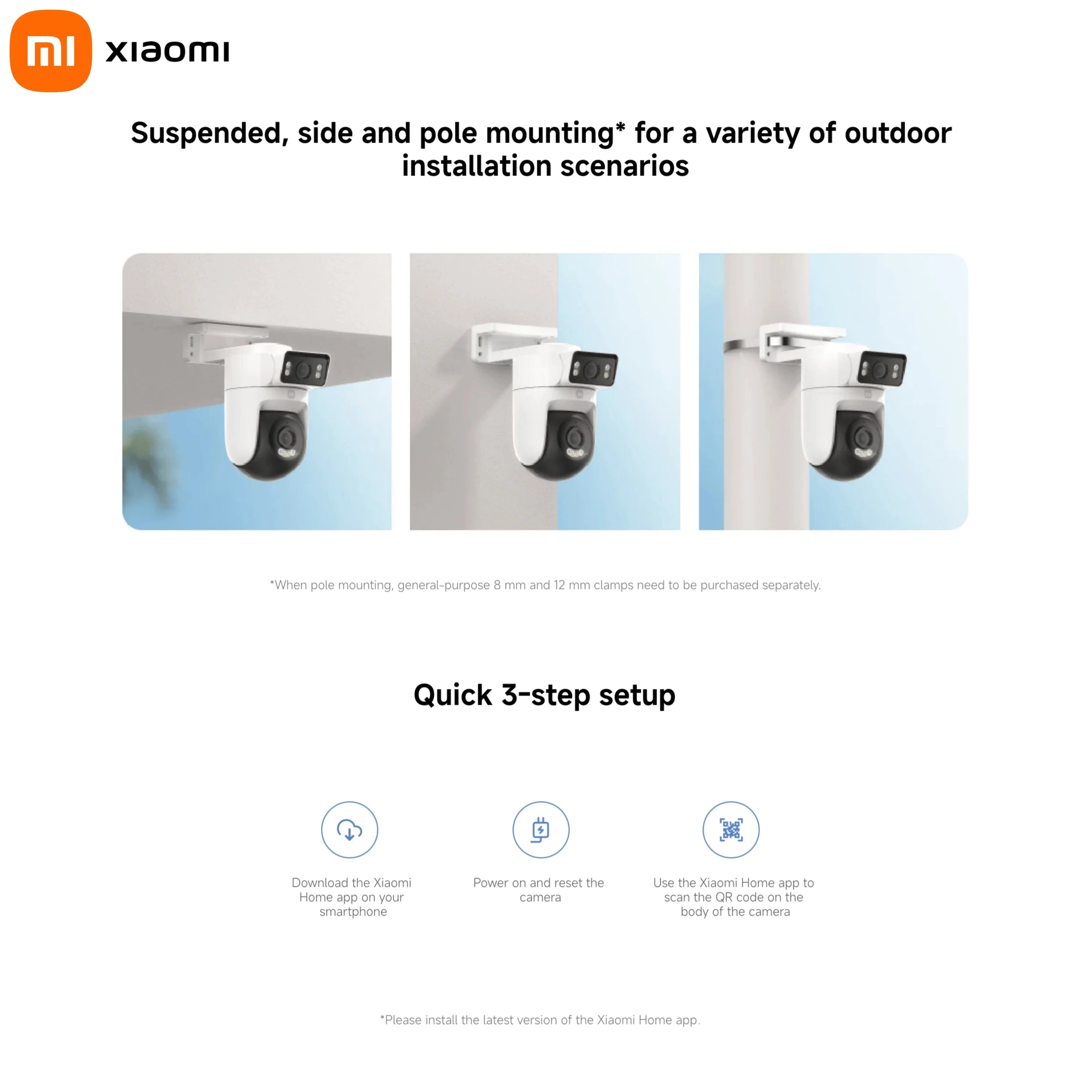 Xiaomi Outdoor CW500 Dual Camera – IP66 Smart CCTV with AI Detection & Night Visione