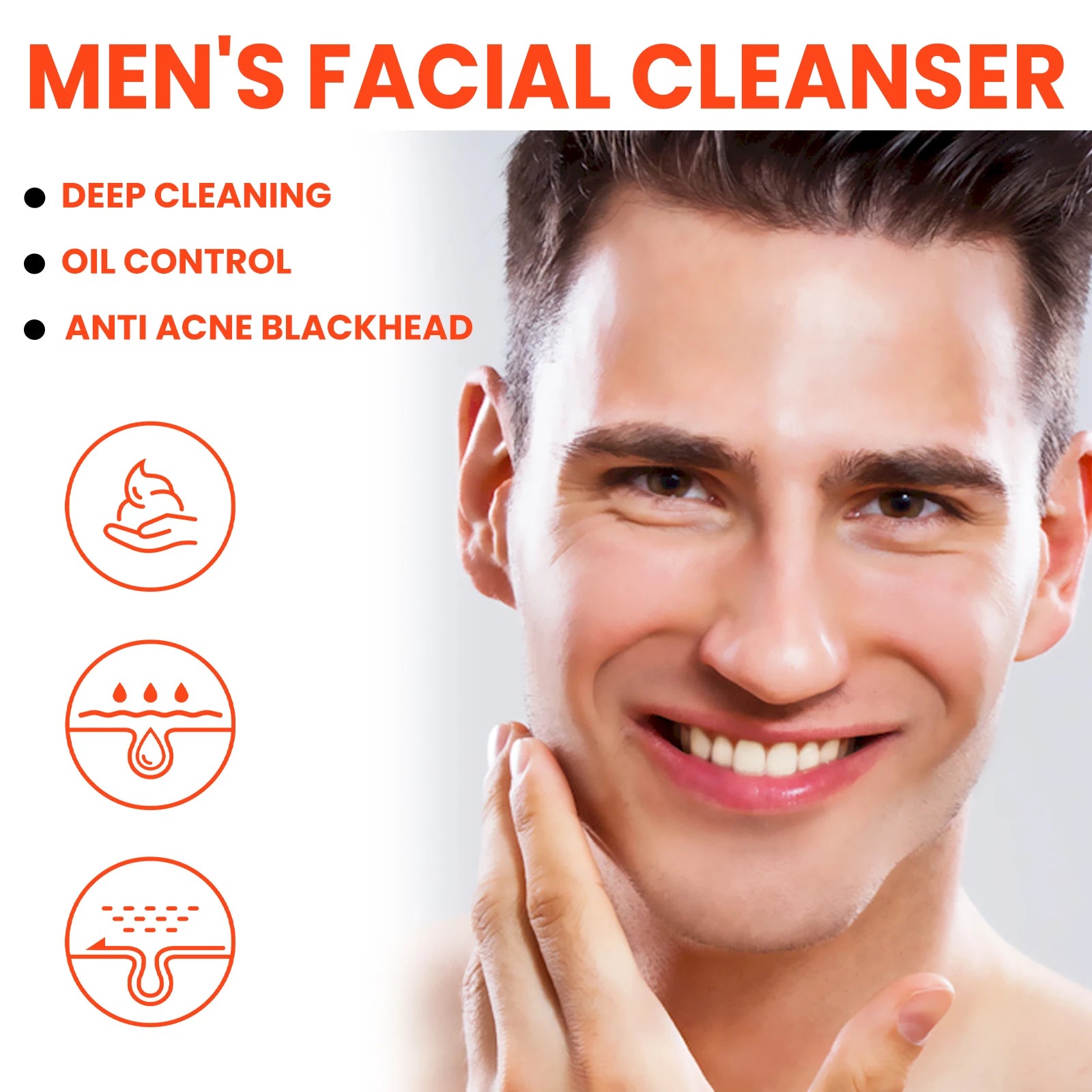 Men's Volcanic Mud Face Wash