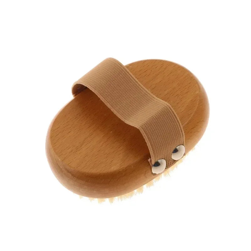 Natural Boar Bristle Bamboo Body Brush