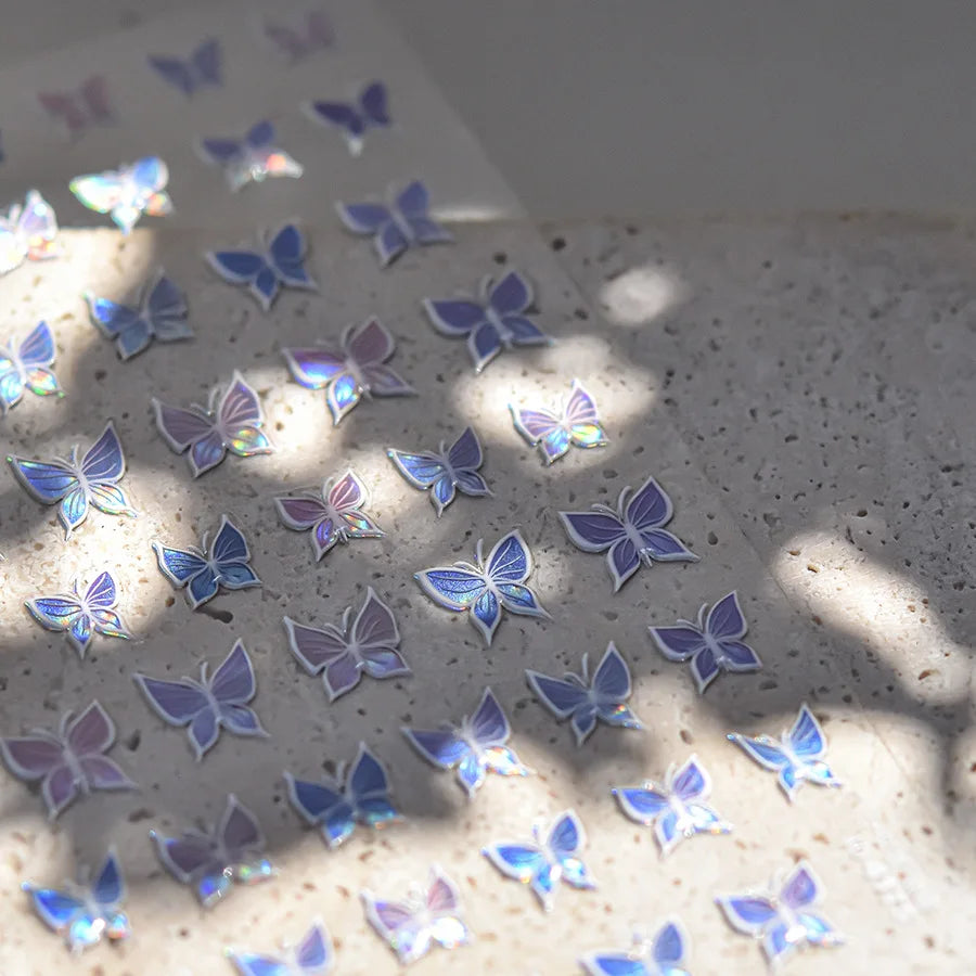 3D Jelly Flower Butterfly Nail Art Stickers T-4204