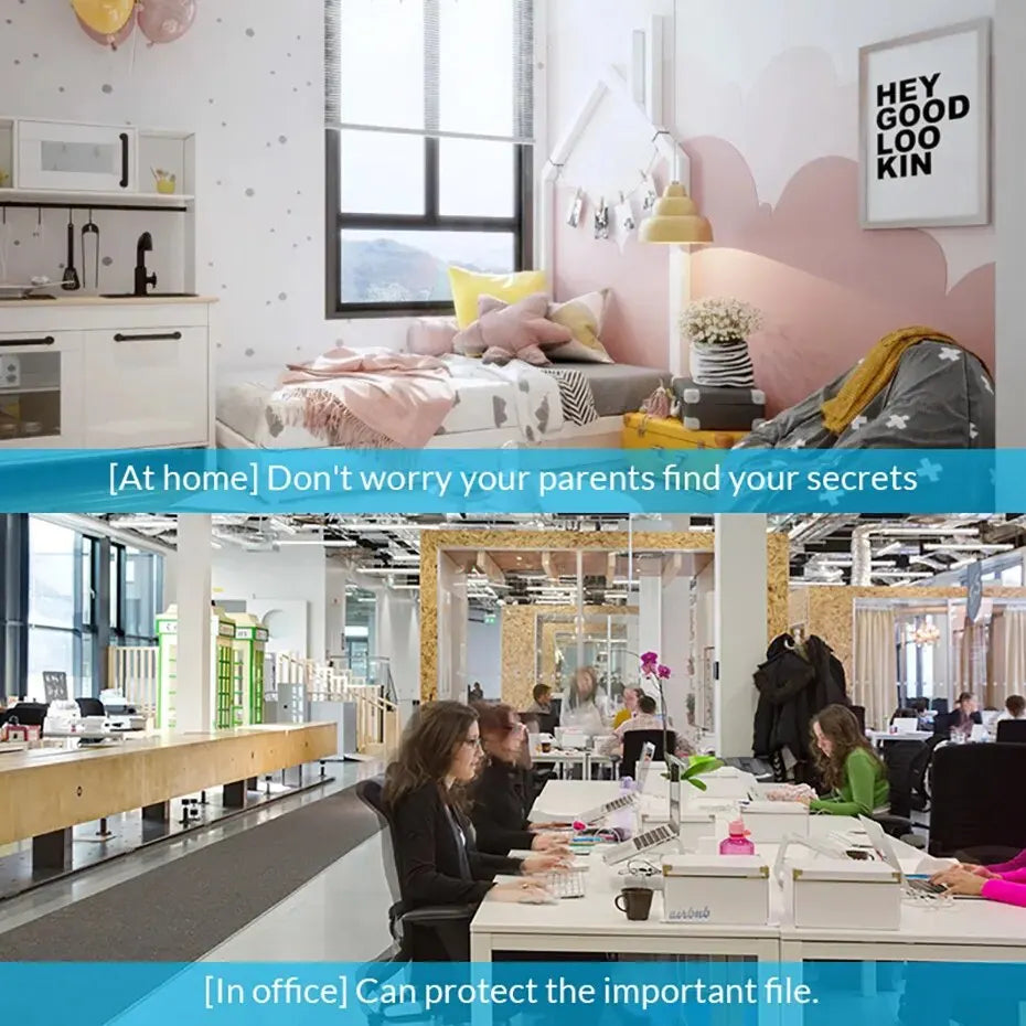 KERUI Smart Fingerprint Padlock – USB Rechargeable Waterproof Anti-Theft Lock