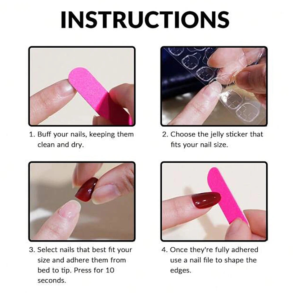 120Pcs Kids Cartoon Press-On Acrylic Nails with Jelly Glue