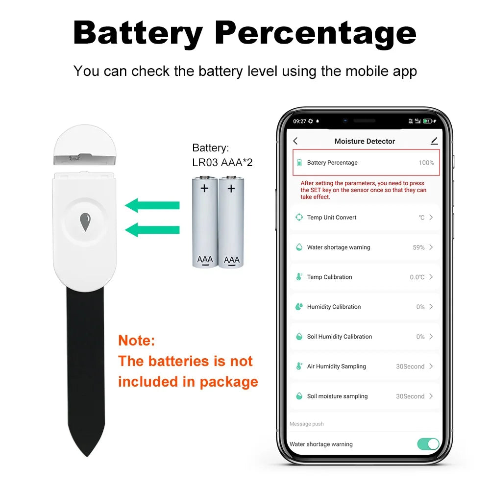 Zigbee Soil Moisture Sensor – Smart Plant Monitor with App & Voice Control