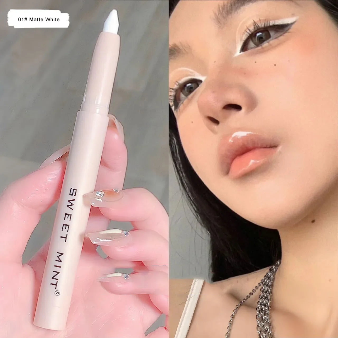 Lying Silkworm Eyeshadow Highlighter Pen – Matte & Pearl Brightening Stick