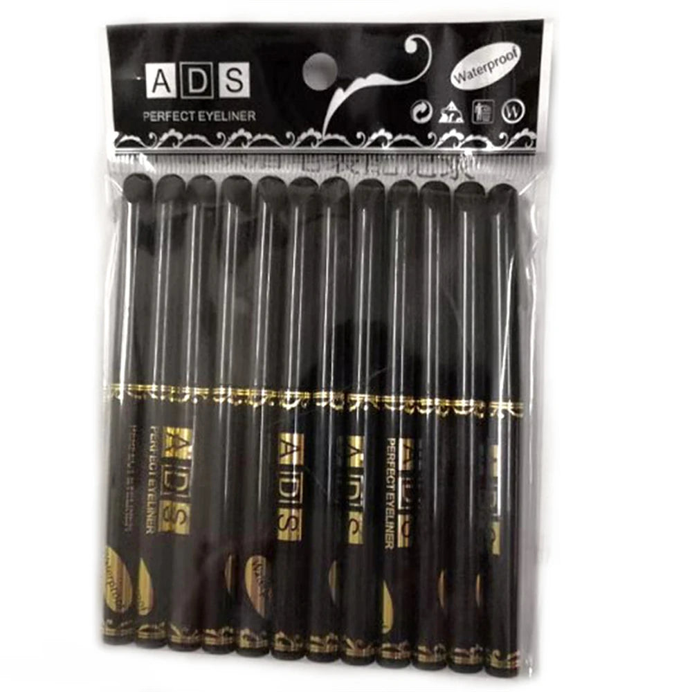2Pcs Waterproof Black & Brown Eyeliner Pencils – Smudge-Proof & Long-Lasting