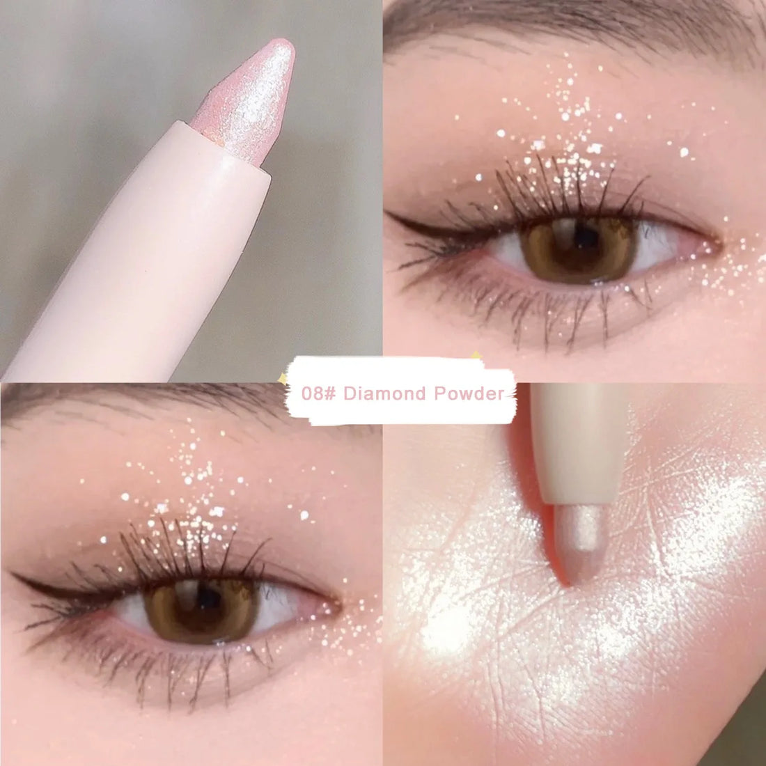 Lying Silkworm Eyeshadow Highlighter Pen – Matte & Pearl Brightening Stick