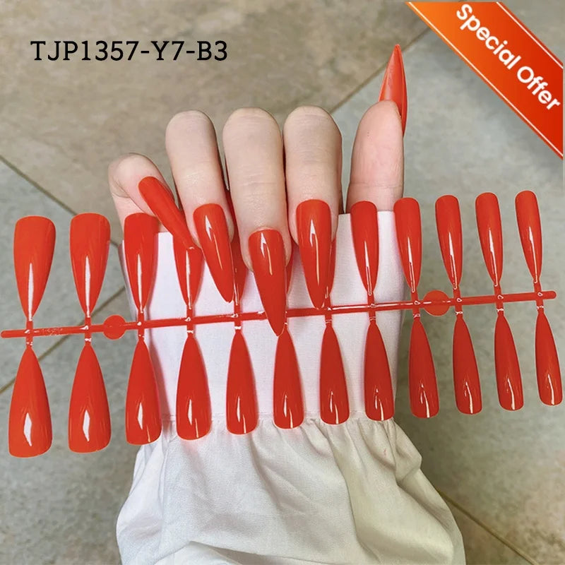 30Pcs Matte Nude Press-On Nails