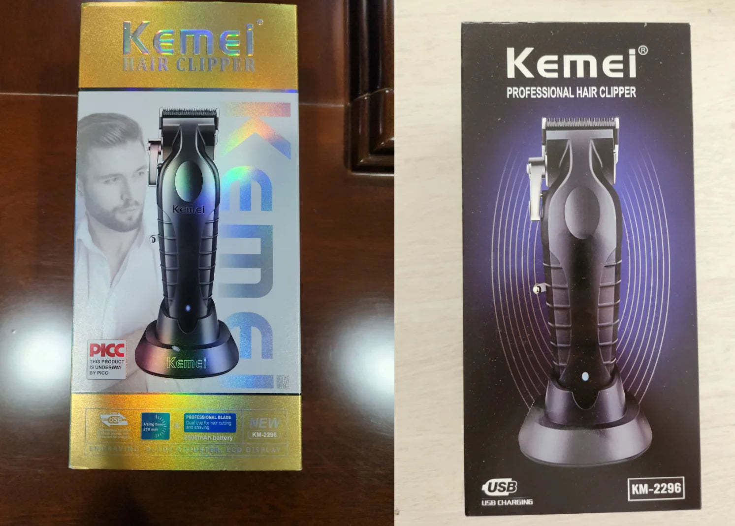 Kemei KM-2296 Cordless Body Hair Trimmer