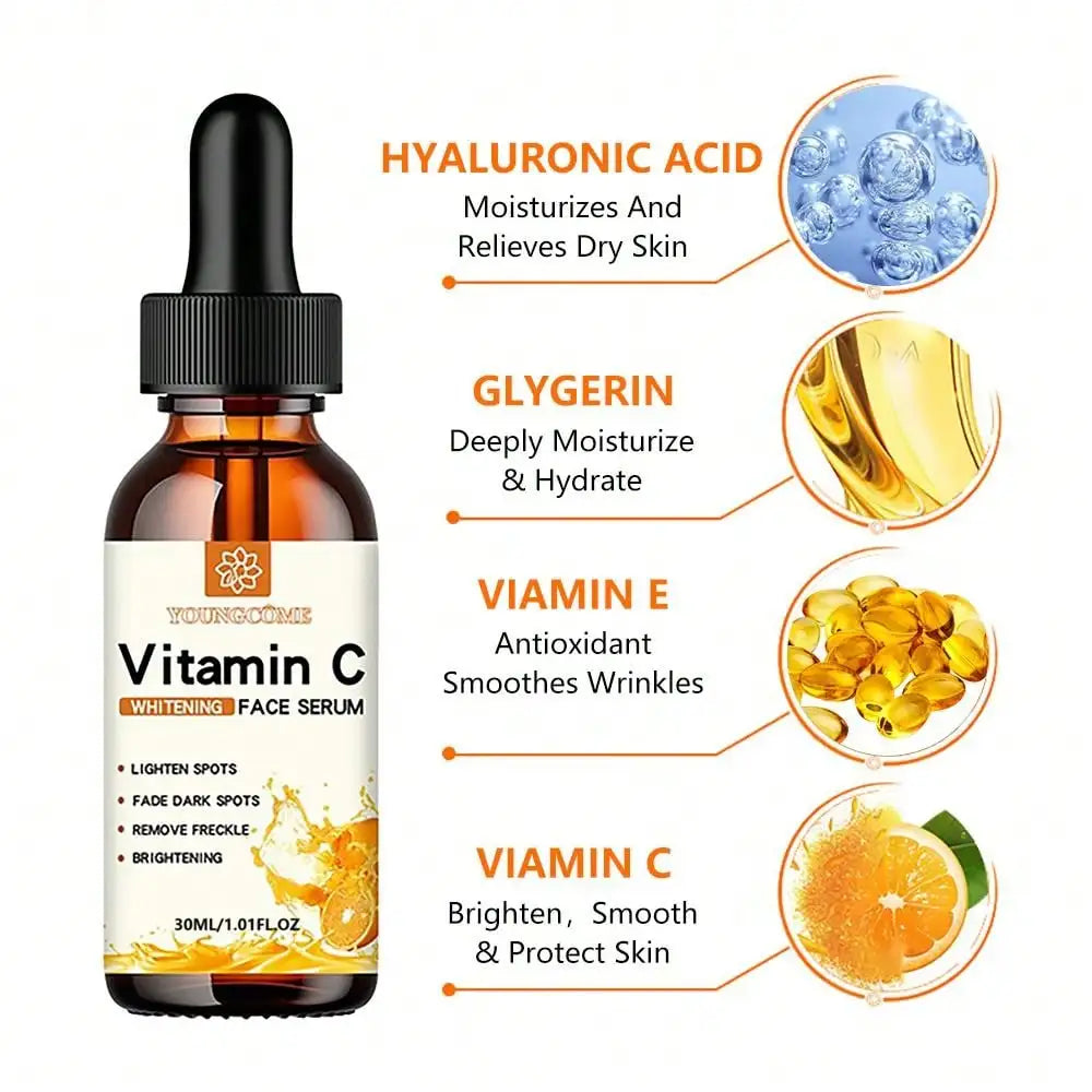 Vitamin C Facial Essence with Hyaluronic Acid – 30ml