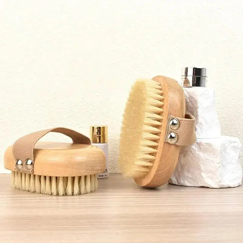 Natural Boar Bristle Bamboo Body Brush