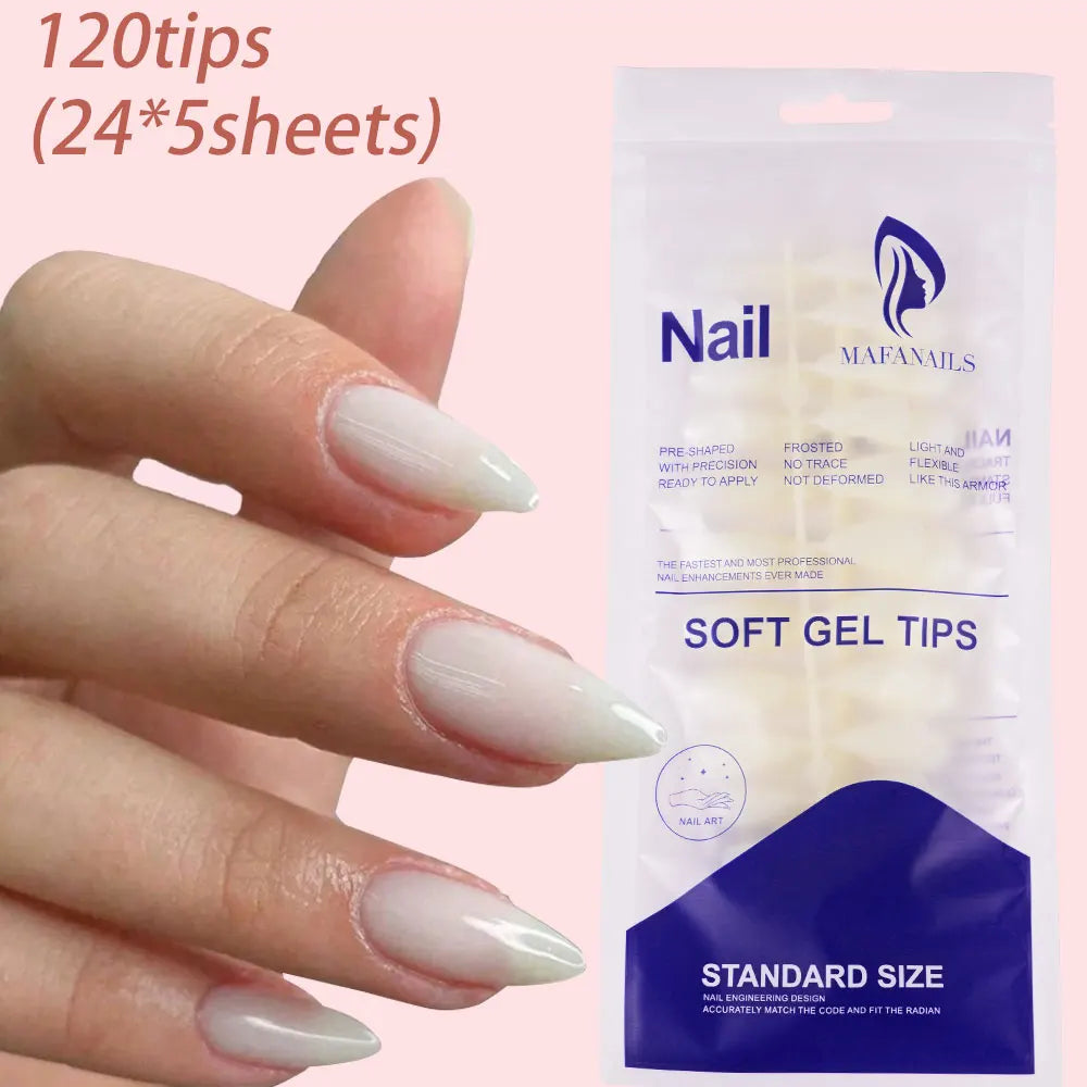 240/120pcs Colorful Short Square Press-On Nails