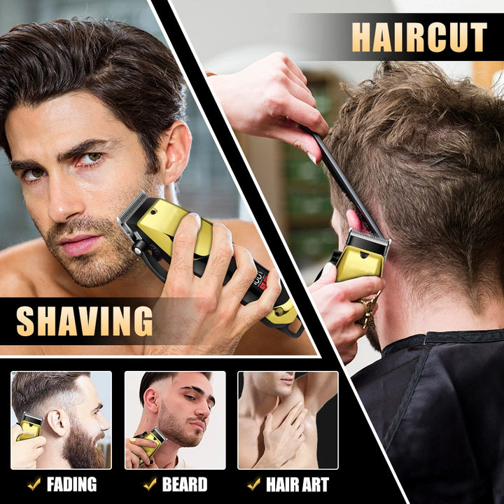 USB Rechargeable Hair Clippers Set for Men