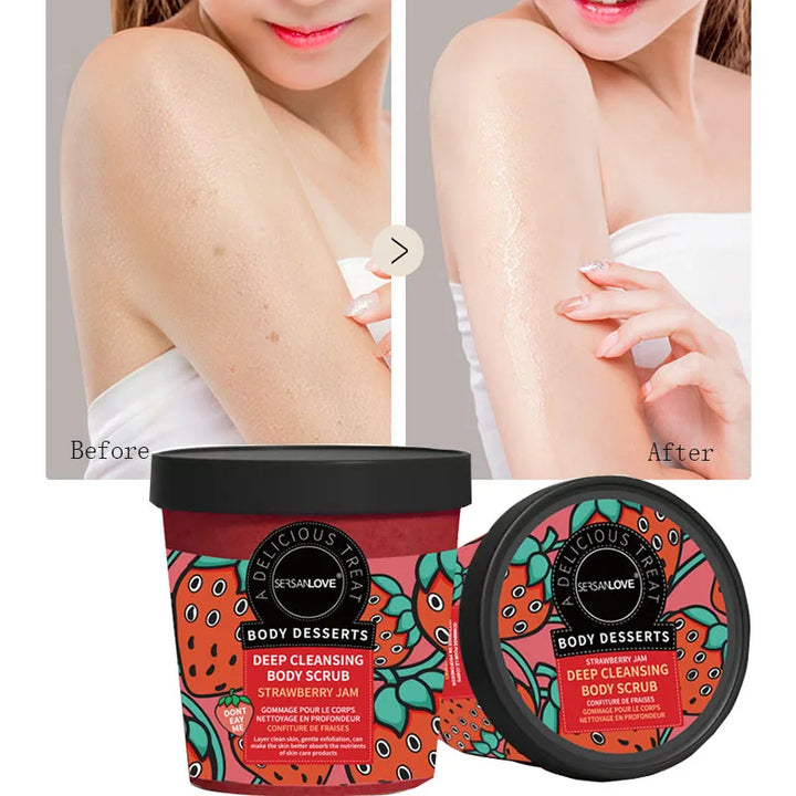 Strawberry Exfoliating Body Scrub Cream