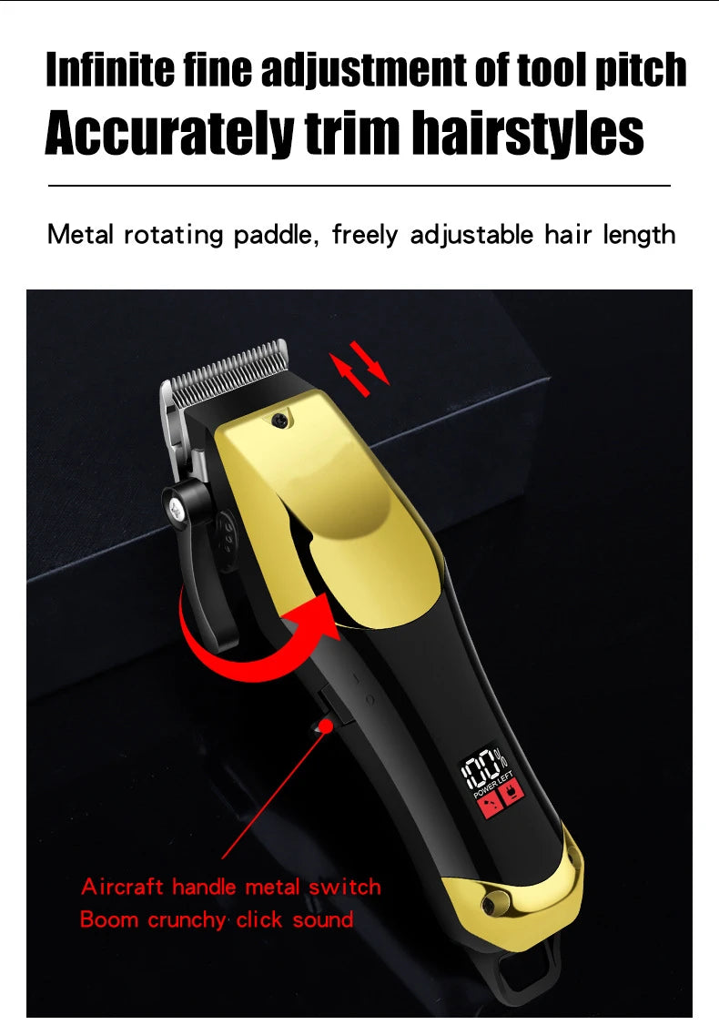 USB Rechargeable Hair Clippers Set for Men