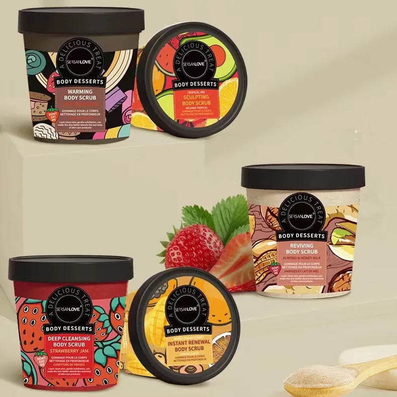 Strawberry Exfoliating Body Scrub Cream