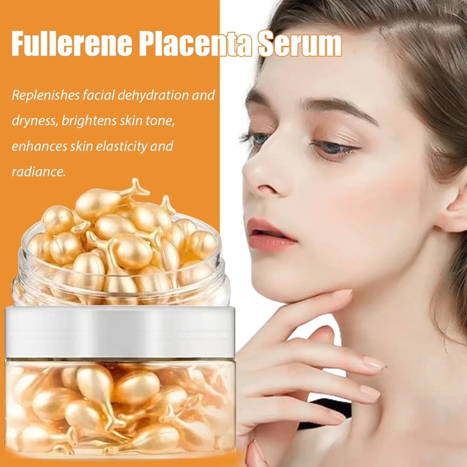 50Pcs Collagen Face Serum Capsules