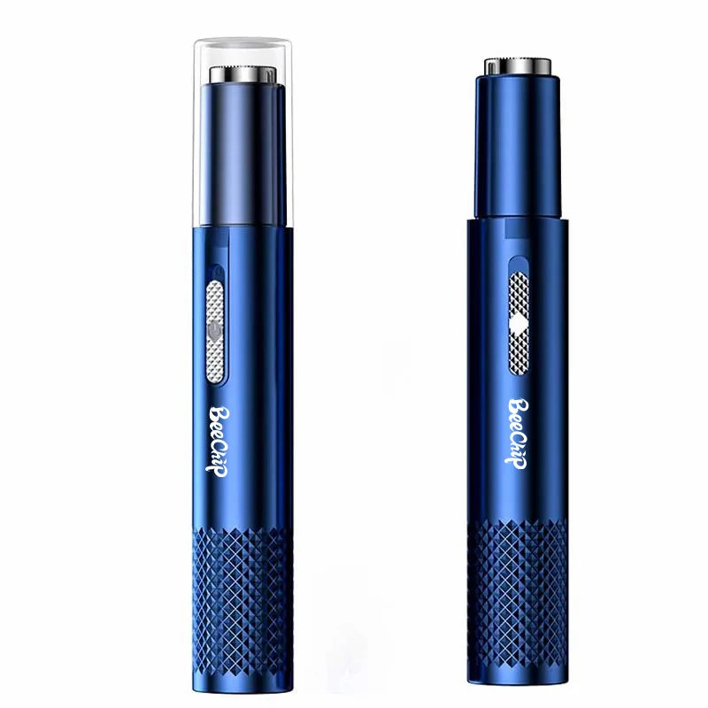 USB Rechargeable Nose & Ear Hair Trimmer – Metal Electric Shaver for Men & Women
