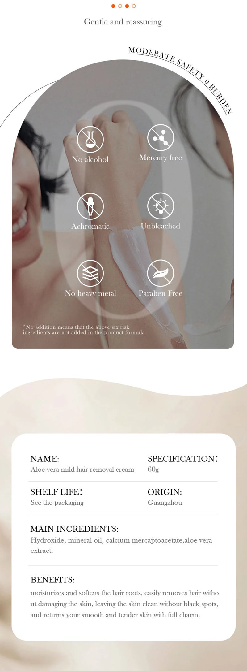 Permanent Hair Removal Cream for Men & Women